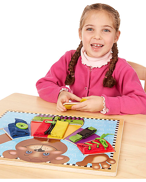 Melissa & Doug Tavoletta Gioco in Legno - Insegna manualità e coordinazione! Giochi Montessoriani