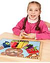 Melissa & Doug Tavoletta Gioco in Legno - Insegna manualità e coordinazione! Giochi Montessoriani