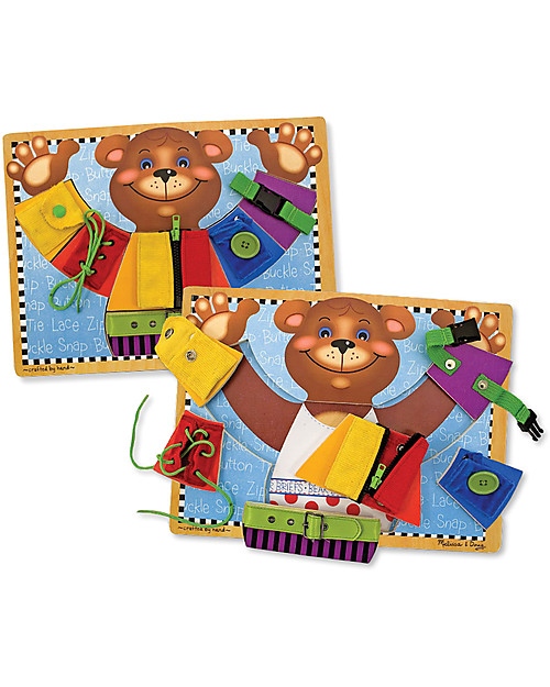 Melissa & Doug Tavoletta Gioco in Legno - Insegna manualità e coordinazione! Giochi Montessoriani