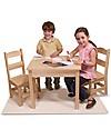 Melissa & Doug Tavolo con 2 Sedie in Legno - Naturale - per Bambini Tavoli