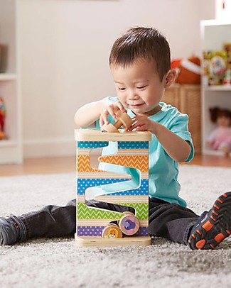 Melissa & Doug Torre Zig-Zag In Legno - Animali da Safari - Bellissima Idea Regalo! Incastri In Legno