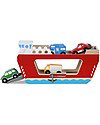 Melissa & Doug Traghetto in Legno con 4 Veicoli - Ottima idea regalo! Macchine e Trenini  in Legno