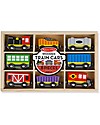 Melissa & Doug Trenino in Legno - 8 Vagoni con Scatola - Ottima idea regalo! Macchine e Trenini  in Legno