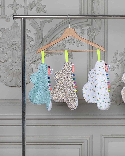 Mellipou DouDou Sonoro, Portaciuccio, Nuvola Grafo - Fatto in Francia Doudou