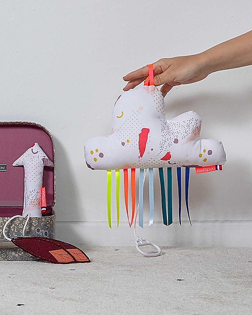 Mellipou OUTLET Carillon Bam Nuvola Tina, Lavabile! "I Just Called To Say I Love You" - Fatto in Francia - Confezione Regalo - Pezzo di Showroom Carillon