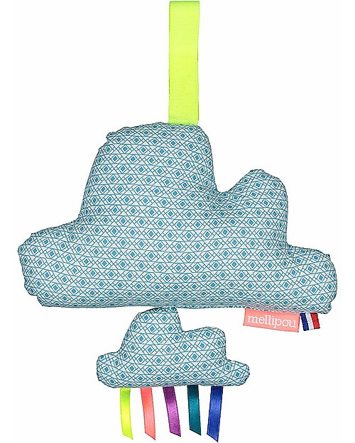 Mellipou OUTLET Carillon Minibam Nuvola Grafo, Lavabile! - "Light my Fire" - Fatto in Francia - Pezzo di Showroom Carillon