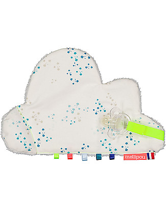 Mellipou OUTLET DouDou Sonoro, Portaciuccio, Nuvola Kurt - Fatto in Francia - Pezzo di Showroom Doudou