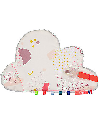 Mellipou OUTLET DouDou Sonoro, Portaciuccio, Nuvola Tina - Fatto in Francia - Pezzo di Showroom Doudou