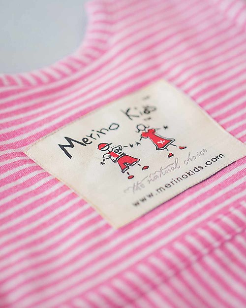 Merino Kids Sacco Nanna Go Go Bag™ - Collezione Wildflower (0-2 anni) - Rosa - 100% Lana Merino Naturale e Cotone Bio Sacchi Nanna