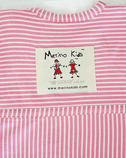 Merino Kids Sacco Nanna Go Go Bag™ - Collezione Wildflower (0-2 anni) - Rosa - 100% Lana Merino Naturale e Cotone Bio Sacchi Nanna