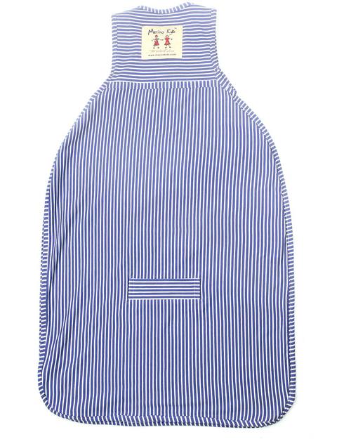 Merino Kids Sacco Nanna Medio, 0-2 anni - 100% Lana Merino Naturale e Cotone Bio - Blu Banbury - Go Go Bag Sacchi Nanna