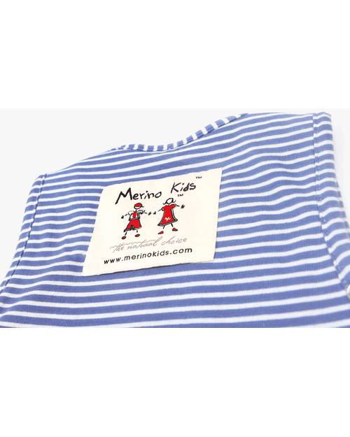 Merino Kids Sacco Nanna Medio, 0-2 anni - 100% Lana Merino Naturale e Cotone Bio - Blu Banbury - Go Go Bag Sacchi Nanna