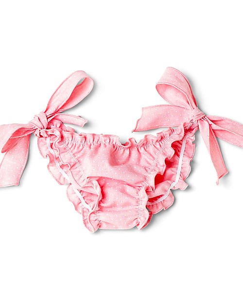 Mia Bu Milano Costume Bimba con Fiocchi, Rosa&Pois - In confezione regalo, con fiaba inclusa! Boxer Mare