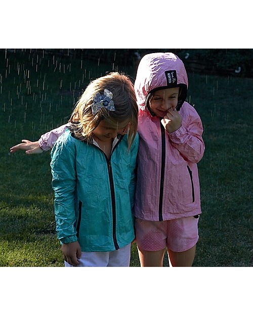 Mia Bu Milano Giacca Antivento Estiva, Rosa Scuro -  100% Tyvek®, innovativo tessuto brevettato Giacche