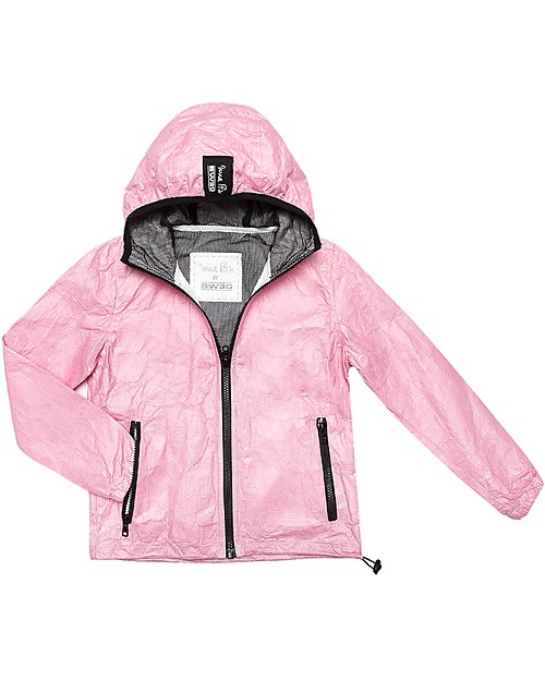 Mia Bu Milano Giacca Antivento Estiva, Rosa Scuro -  100% Tyvek®, innovativo tessuto brevettato Giacche