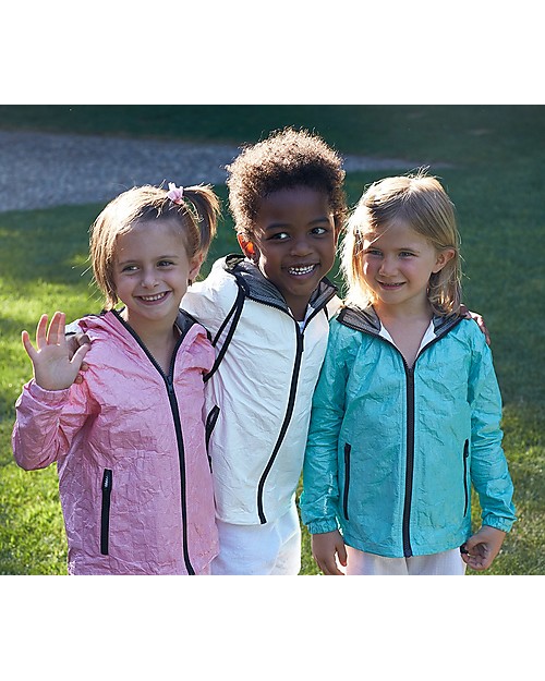 Mia Bu Milano Giacca Antivento Estiva, Rosa Scuro -  100% Tyvek®, innovativo tessuto brevettato Giacche