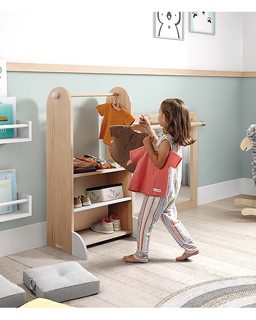 Micuna Appendiabiti e Scarpiera Little Thing Micussori in Legno -  50x38x105 cm Mensole