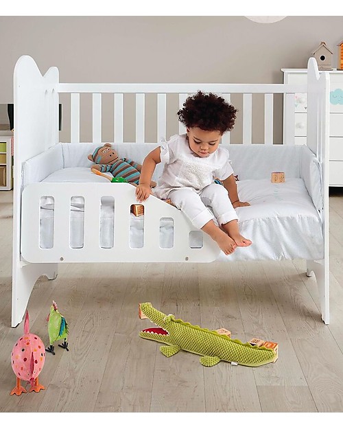 Micuna Barriera per Letto Micussori, Bianco - Sviluppa l'Autonomia Barriere Letto