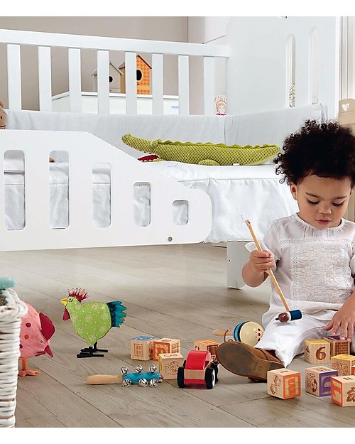 Micuna Barriera per Letto Micussori, Bianco - Sviluppa l'Autonomia Barriere Letto