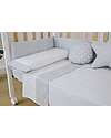 Micuna Kit Piumone e Paracolpi per Lettino 120x60 - Galaxy Grigio - 100%Cotone Lenzuola e Federe