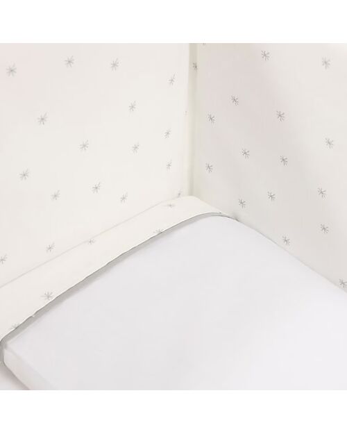 Micuna Kit Piumone e Paracolpi per Mini Culla - Shine - 100% Cotone Lenzuola e Federe
