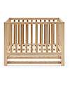 Micuna Lettino a Dondolo Annie Balance 120x60cm - Naturale - Legno di Faggio FSC Lettini con Sbarre