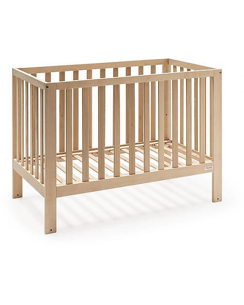 Micuna Lettino a Dondolo Annie Balance 120x60cm - Naturale - Legno di Faggio FSC Lettini con Sbarre