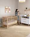 Micuna Lettino a Dondolo Annie Balance 120x60cm - Naturale - Legno di Faggio FSC Lettini con Sbarre
