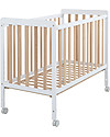 Micuna Lettino Culla Nordika in Legno di Faggio - Bianco/Legno - 120x60 cm Culle Next To Me