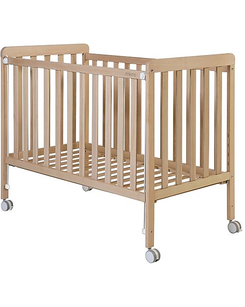 Micuna Lettino Nordika in Legno di Faggio FSC - Naturale - 120x60 cm Lettini con Sbarre