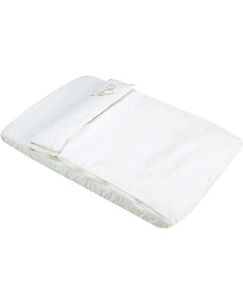 Micuna Tessili per Culla - Bianco - Set di paracolpi e Lenzuola - 80 x 50 cm Biancheria Culla