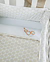 Micuna Tessili per Culla Cododo, Pois Beige - Set di paracolpi e lenzuola! Culle e Ceste
