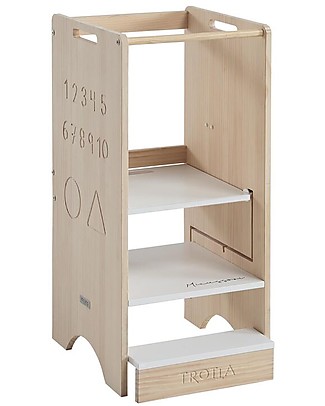 Micuna Torre di Apprendimento Convertibile Trotta in Legno - 46x44x91 cm Torri Montessoriane_
