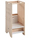 Micuna Torre di Apprendimento Convertibile Trotta in Legno - 46x44x91 cm Torri Montessoriane_