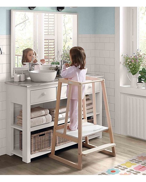 Micuna Torre di Apprendimento Micussori in Legno - 53x59x91 cm Torri Montessoriane_