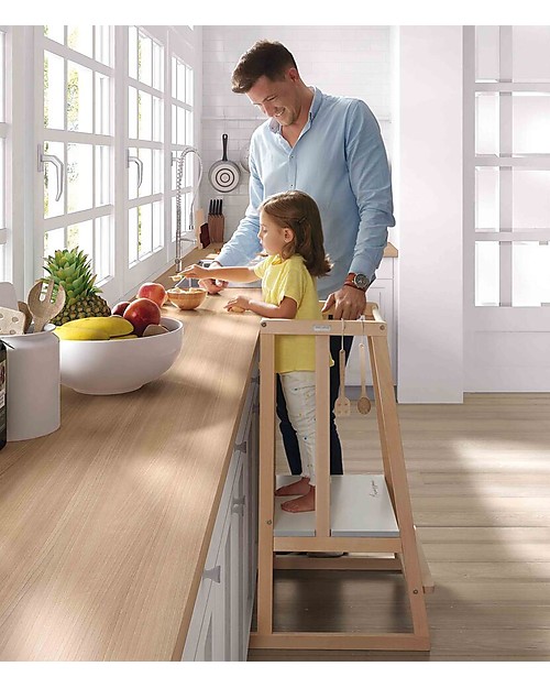 Micuna Torre di Apprendimento Micussori in Legno - 53x59x91 cm Torri Montessoriane_