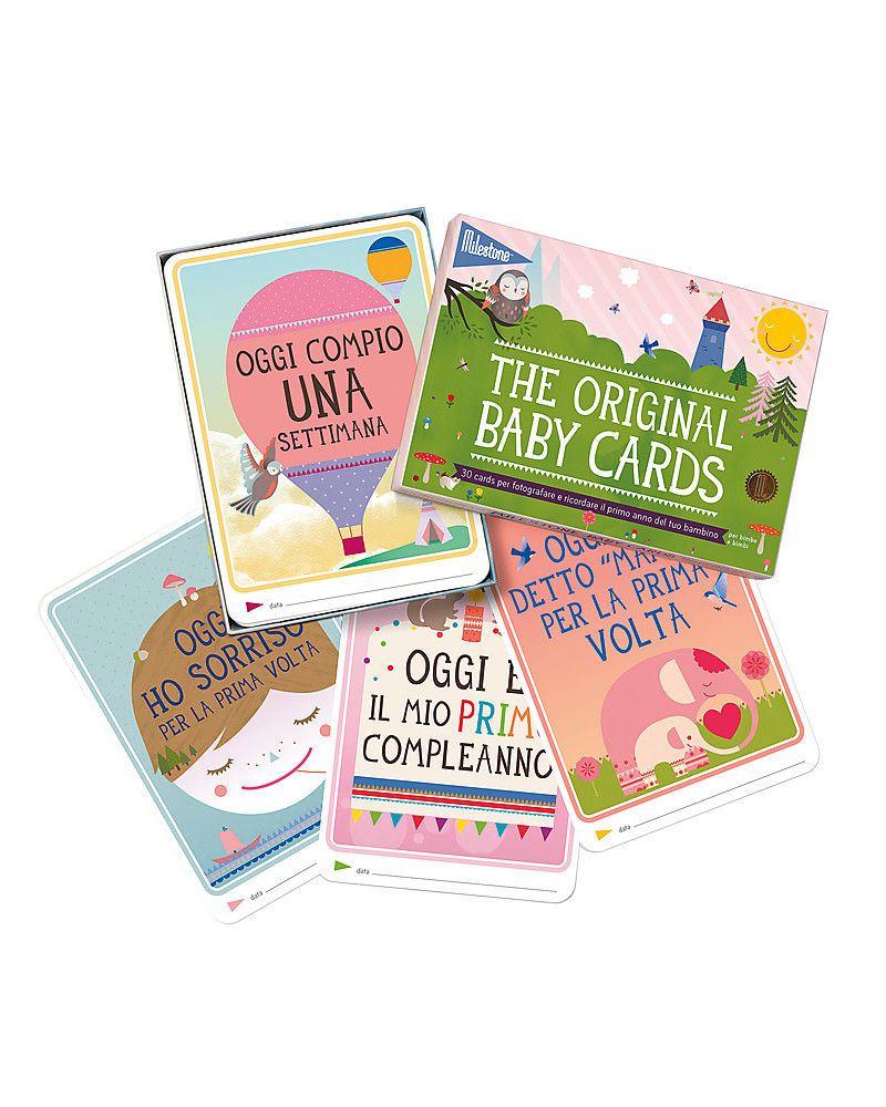 Milestone Baby Cards Cartoline Prime Tappe Importanti Milestone Baby Cards Testo In Italiano Regalo Di Nascita Perfetto Unisex Bambini