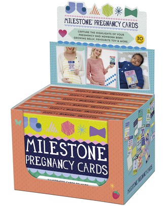 Milestone Baby Cards Cartoline “Dolce Attesa” - MILESTONE™ - Set di 30 Cartoline - TESTO IN INGLESE - Regalo perfetto per la mamma in attesa! Album Dei Ricordi