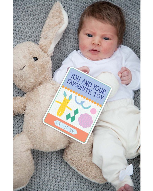 Milestone Baby Cards Cartoline “Dolce Attesa” - MILESTONE™ - Set di 30 Cartoline - TESTO IN INGLESE - Regalo perfetto per la mamma in attesa! Album e Cofanetti