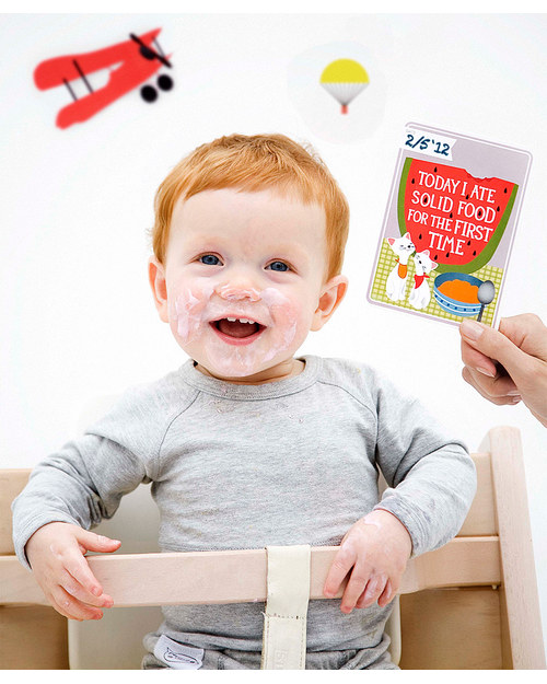 Milestone Baby Cards Cartoline “Prime Tappe Importanti” - Milestone Baby Cards - TESTO IN INGLESE - Regalo di Nascita Perfetto! Album e Cofanetti