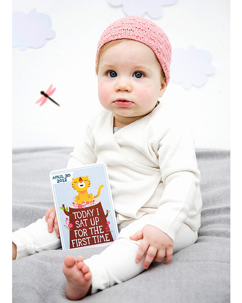 Milestone Baby Cards Cartoline “Prime Tappe Importanti” - Milestone Baby Cards - TESTO IN INGLESE - Regalo di Nascita Perfetto! Album e Cofanetti