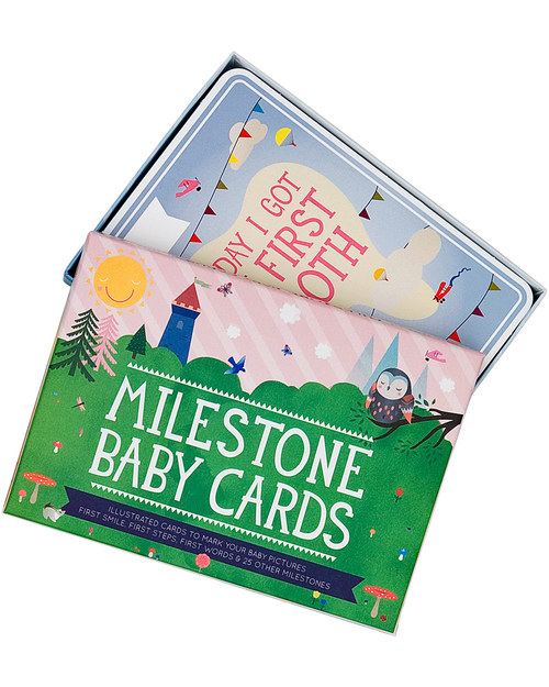 Milestone Baby Cards Cartoline “Prime Tappe Importanti” - Milestone Baby Cards - TESTO IN INGLESE - Regalo di Nascita Perfetto! Album e Cofanetti