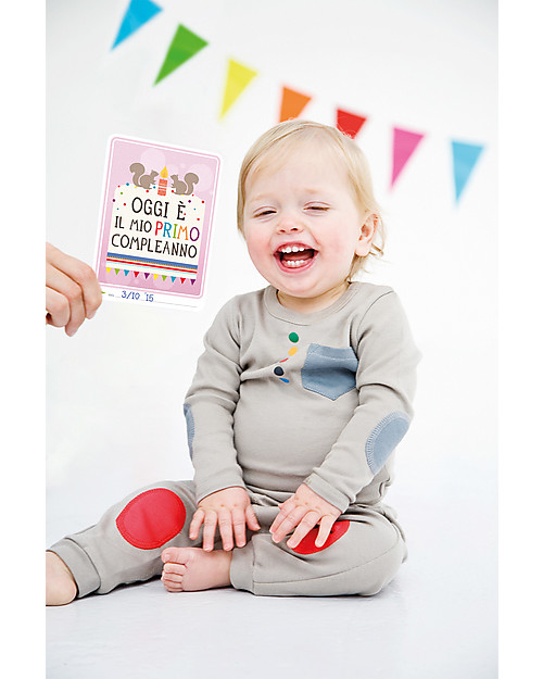 Milestone Baby Cards Cartoline “Prime Tappe Importanti” - Milestone Baby Cards -TESTO IN ITALIANO- Regalo di Nascita Perfetto! Album e Cofanetti