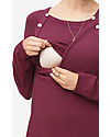 Milker Lis, Abito Premaman e Allattamento in Maglia, Bordeaux - Misto Lana Vestiti_