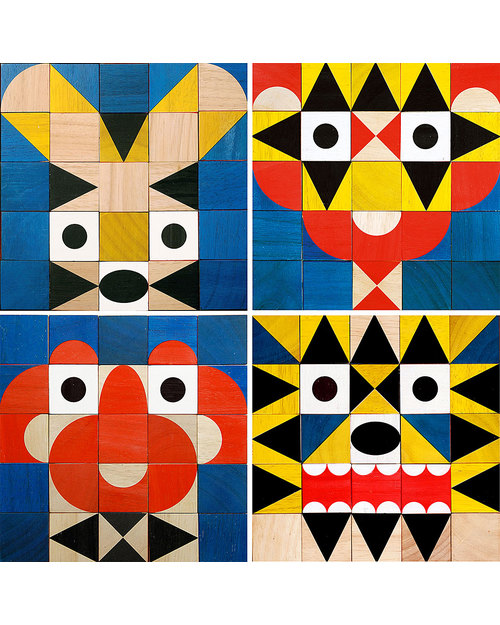 Miller Goodman ShapeMaker: 25 Cubi in legno - per stimola la creatività (multi premiato!) Costruzioni in Legno