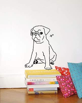 MIMI'lou Adesivo da parete in Vinile - Cane Adesivi e Timbri