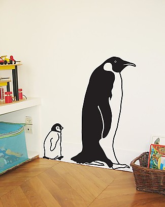 MIMI'lou Adesivo da parete in Vinile - Pinguini Adesivi e Timbri