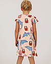 Mini Rodini Abito Bimba Delfini con Maniche Corte ad Aletta - Lyocell Elasticizzato Vestiti_