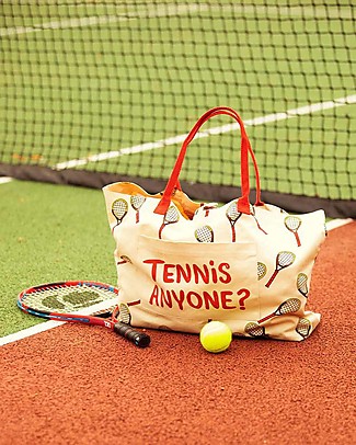 Mini Rodini Borsa Tennis per Adulti - 100% Cotone bio Borse Cambio e Accessori