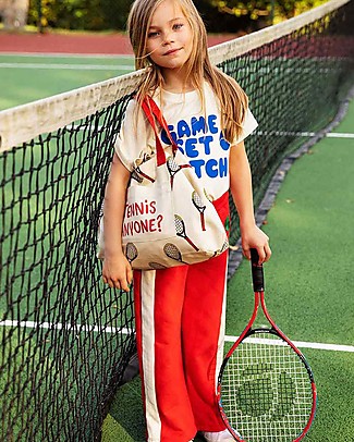 Mini Rodini Borsa Tennis per Ragazzi - 100% Cotone bio Borse Cambio e Accessori